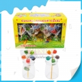 New made multi color fruit flavor windmill lollipop 