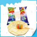 Halal fruit flavor light lollipop hamburger shape 