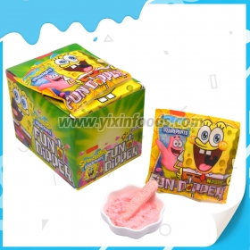 compressed candy with sour powder