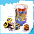 New design chocolate biscuit cup in pvc jar for South America 