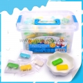 Individual packing bubble gum in plastic storage box 