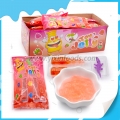 Bottle shape strawberry flavor jelly with toy in box 