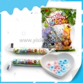 Twist bag packing multi color fruit whistle candy 