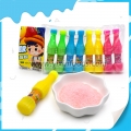 Sweet colorful powder candy in bottle 