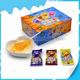 popping candy with foot lollipop