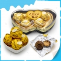 5pcs chocolate in heart to heart shape box 