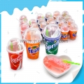 bottle packing sour powder candy with jelly stick 
