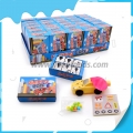 Children toys refitting cars with candy and sticker 