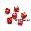 Fresh strawberry flavor cube candy sugar supplier 