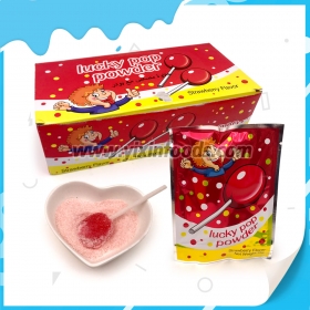 popping candy with lollipop