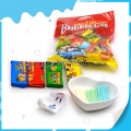 HALAL 100pcs  mix fruit Bubble Gum with tattoo 
