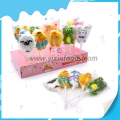 marshmallow lollipop with cartoon design 