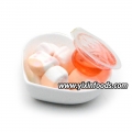 Bag packing sweet heart shape soft marshmallow candy 