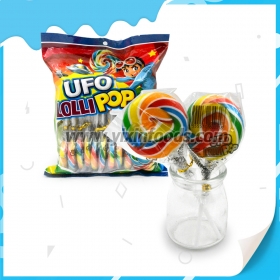 Halal lollipop cartoon round swirl sweet lollipop