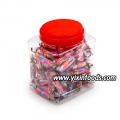 halal jar packing fruity roll press candy with cheap price 