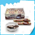 Halal chocolate coated filled marshmallow 