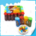 Halal good taste mini colorful bottle packing chocolate bean 