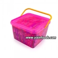 Fruit Flavor bubble gum with tattoo jar packing 