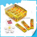 Halal banana flavor bubble gum with tattoo 