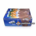 Chocolate sour candy long stick chocolate flavor sour stick candy 