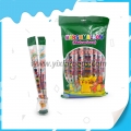 Big packing fruit colorful long twist marshmallow 