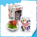 Number shape colorful fruit flavor gummy candy 
