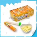 Banana flavored milk cow compress candy in tube 