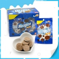 Chocolate and milk flavor cookie shape hard candy 
