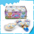 2pcs colorful fruit sweet swirl marshmallow lollipop 