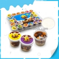 Happy star mini chocolate and biscuit cup 