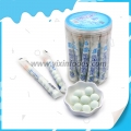 Fruit yogurt flavor blue color hard candy in jar 