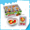 sweet fruity chewy pizza and watermelon gummy candy 
