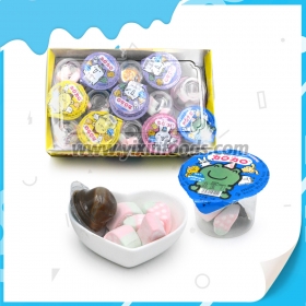 Chocolate Jam Cup With Strawberry Marshmallow