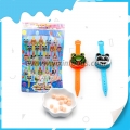 Cartoon animal head design watch toy compress candy 