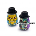 monster face jar toy candy 
