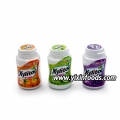 Three Fruits Flavors Chewing Gum In Bottle Packing 