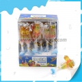 Gummy block shape fruity juicy candy lollipop 