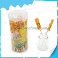 15g sweet colorful fruity hard candy baked corn Lollipop 