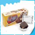 box packing sweet chocolate coated sandwich cake 
