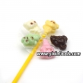 animal shape chocolate fan toy lollipop 