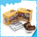 Easy small packing center filled chocolate coated cake 