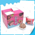 strawberry flavor chocolate coated cake 