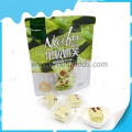 Cranberry center filled matcha flavor milk puff 