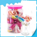 Fruit flavor heart shape rainbow lollipop 